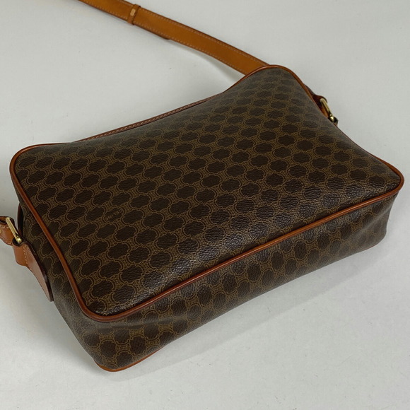 Celine Macadam Pattern Diagonal Canvas Shoulder Bag Brown - Picture 2 of 6